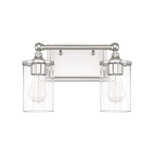 Capital Lighting 120721PN423 Camden 2 Bulb Bathroom Light - Polished Nickel