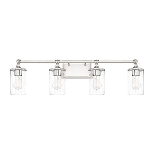 Capital Lighting 120741PN423 Camden 4 or more Bulb Bathroom Light - Polished Nickel