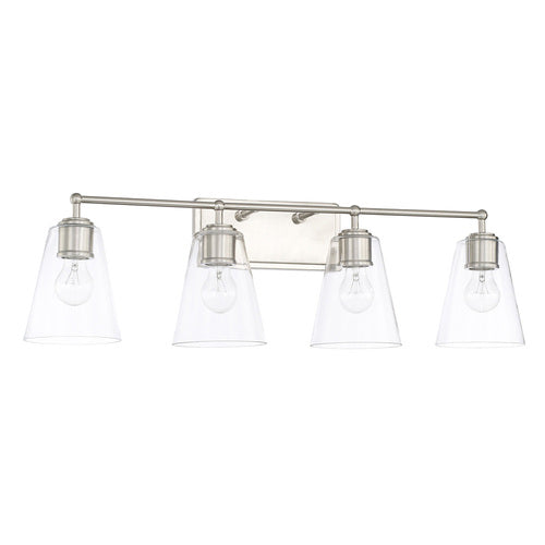 Capital Lighting 121741BN431 4 or more Bulb Bathroom Light - Brushed Nickel