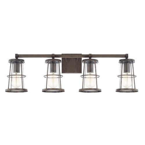 Capital Lighting 127441NG Beaufort 4 or more Bulb Bathroom Light - Nordic Grey