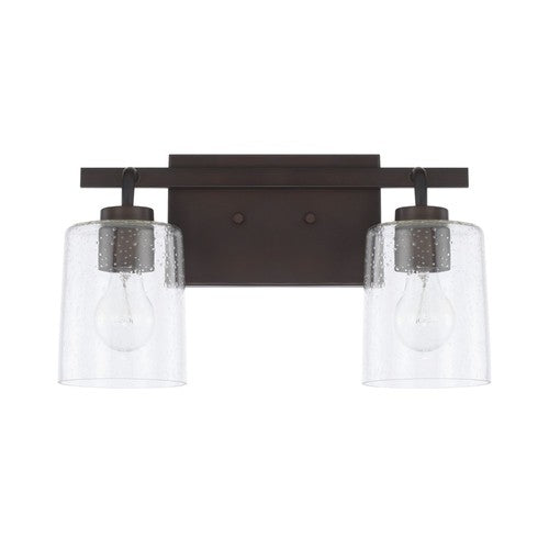 Capital Lighting 128521BZ449 Greyson 2 Bulb Bathroom Light - Bronze