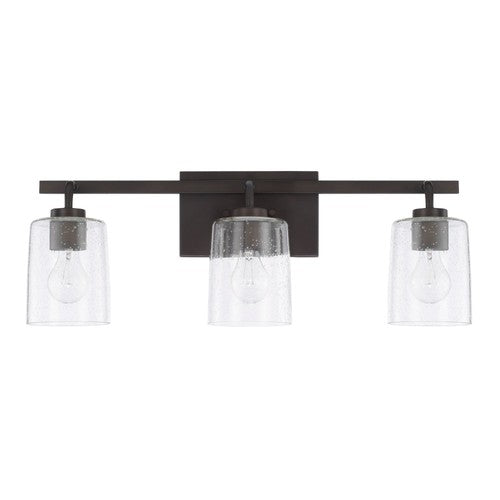 Capital Lighting 128531BZ449 Greyson 3 Bulb Bathroom Light - Bronze