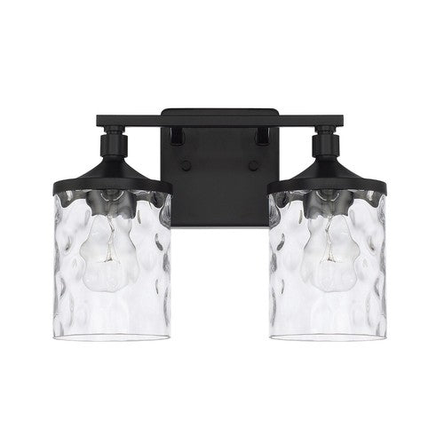 Capital Lighting 128821MB451 Collier 2 Bulb Bathroom Light - Matte Black