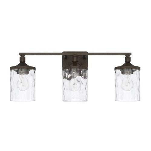 Capital Lighting 128831UB451 Collier 3 Bulb Bathroom Light - Urban Brown