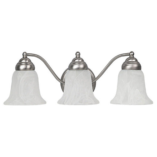 Capital Lighting 1363MN117 Brady 3 Bulb Bathroom Light - Matte Nickel