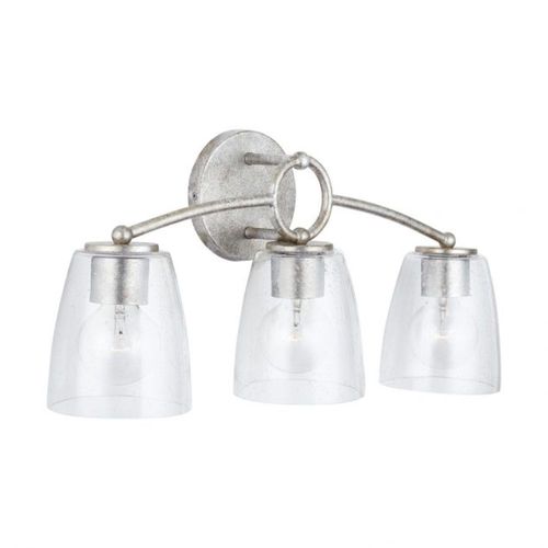 Capital Lighting 137931AS488 Oran 3 Bulb Bathroom Light - Antique Silver