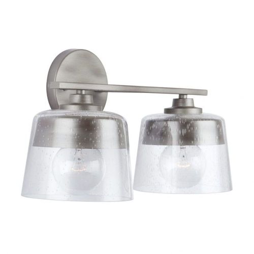 Capital Lighting 138221WY Decker 2 Bulb Bathroom Light - Washed Grey