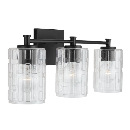 Capital Lighting 138331MB491 Emerson 3 Bulb Bathroom Light - Matte Black