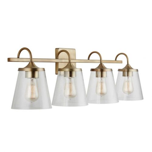 Capital Lighting 139142AD496 Jayne 4 or more Bulb Bathroom Light - Aged Brass