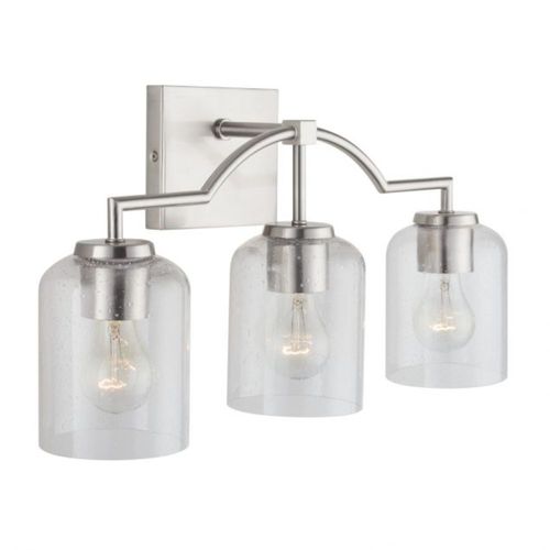 Capital Lighting 139331BN500 Carter 3 Bulb Bathroom Light - Brushed Nickel