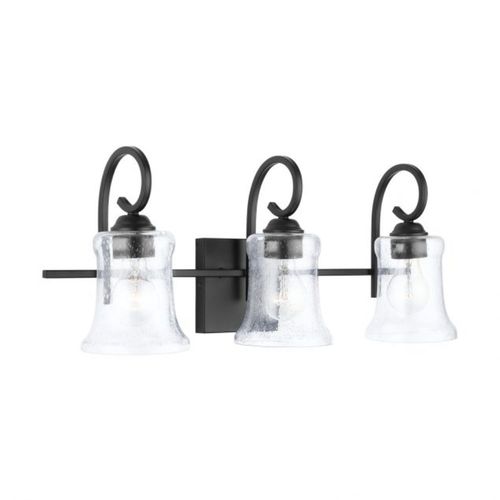 Capital Lighting 139531MB501 Cameron 3 Bulb Bathroom Light - Matte Black