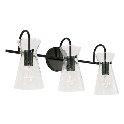 Capital Lighting 142431MB Mila 3 Bulb Bathroom Light - Matte Black