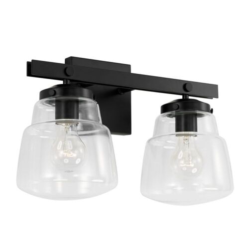 Capital Lighting 142721MB518 Dillon 2 Bulb Bathroom Light - Matte Black