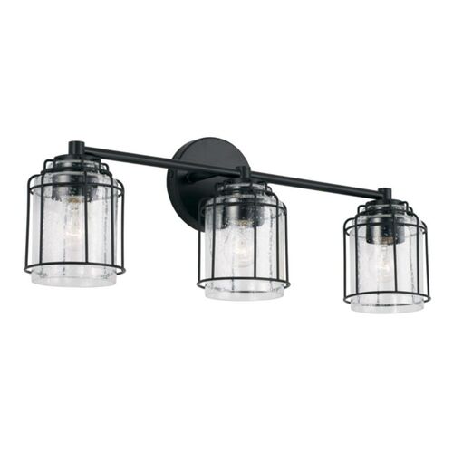 Capital Lighting 142931MB516 Harmon 3 Bulb Bathroom Light - Matte Black