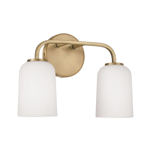 Capital Lighting 148821AD542 Lawson 2 Bulb Bathroom Light - Aged Brass