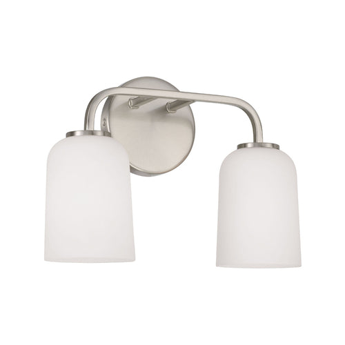 Capital Lighting 148821BN542 Lawson 2 Bulb Bathroom Light - Brushed Nickel