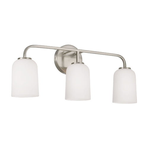 Capital Lighting 148831BN542 Lawson 3 Bulb Bathroom Light - Brushed Nickel