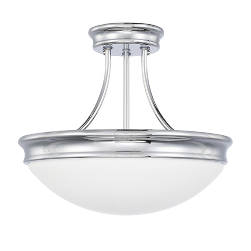 Capital Lighting 2037CH Semi Flush Mount Ceiling Light - Chrome