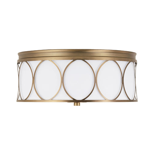 Capital Lighting 225131AD683 Rylann Flush Mount Ceiling Light - Aged Brass