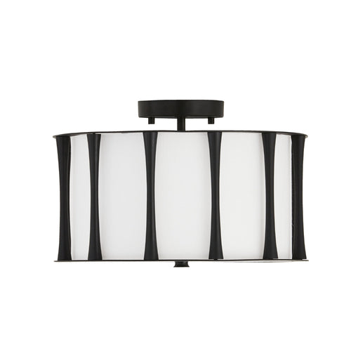 Capital Lighting 244631MB Bodie Semi Flush Mount Ceiling Light - Matte Black