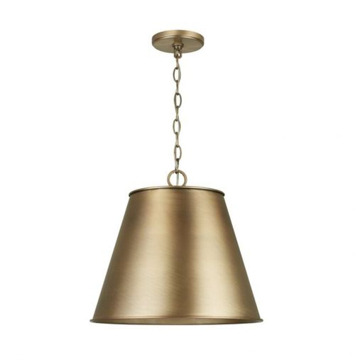Capital Lighting 337811AD Independent Down Light Pendant - Aged Brass