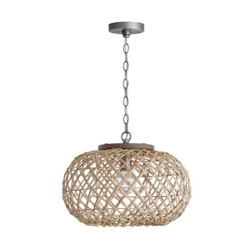 Capital Lighting 340811GK Rainey Down Light Pendant - Grey Wash / Antique Nickel