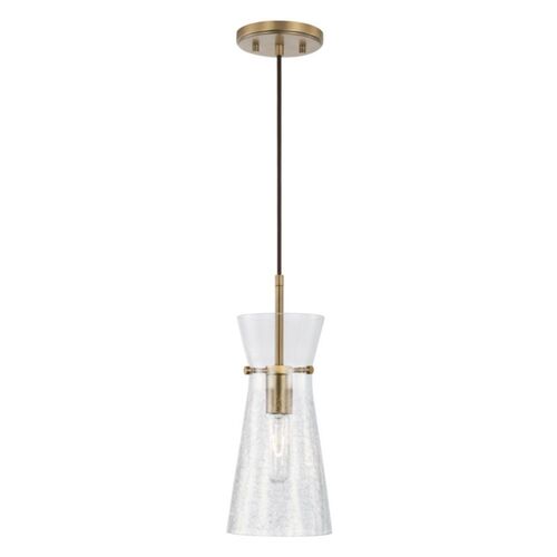 Capital Lighting 342411AD Mila Mini Pendant - Aged Brass