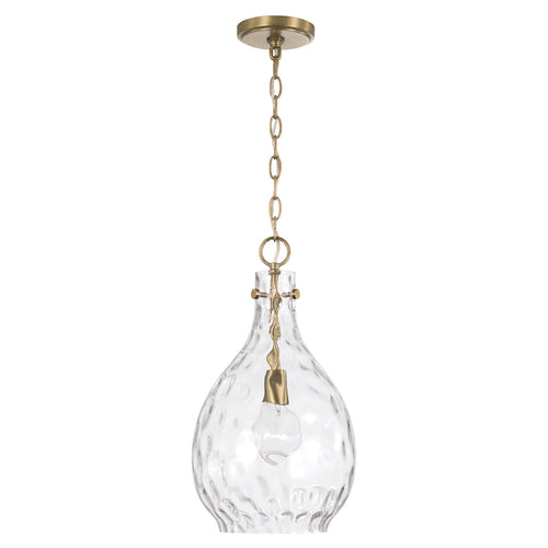 Capital Lighting 349012AD Brentwood Down Light Pendant - Aged Brass