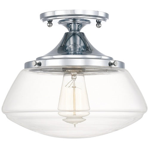 Capital Lighting 3537CH134 Capital Ceiling Semi Flush Mount Ceiling Light - Chrome / Clear