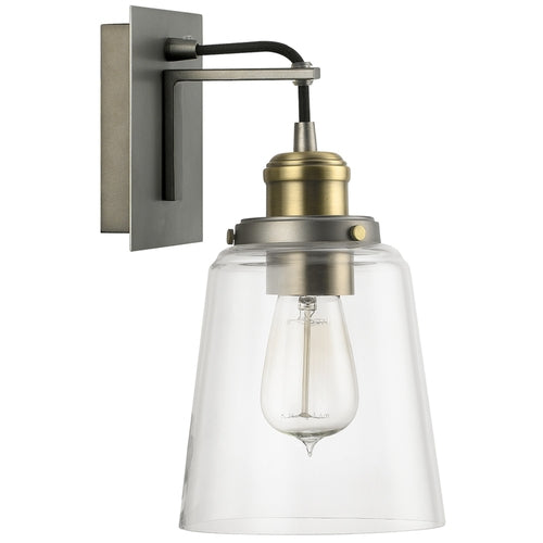 Capital Lighting 3711GA135 Fallon 1 Bulb Wall Sconce - Graphite With Aged Brass