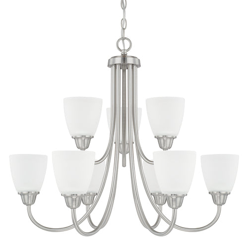 Capital Lighting 415191BN337 Trenton Mid Sized Chandelier - Brushed Nickel