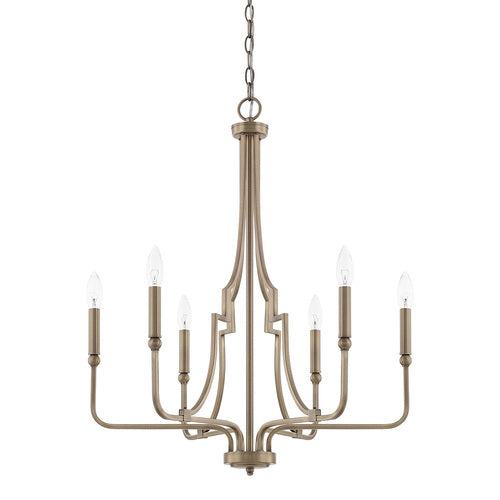 Capital Lighting 419361AD Dawson Mini Chandelier - Aged Brass