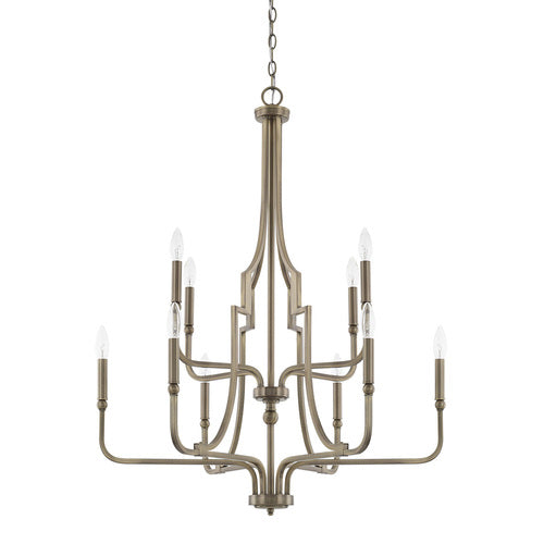 Capital Lighting 419391AD Dawson Mid Sized Chandelier - Aged Brass