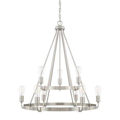 Capital Lighting 420091BN HomePlace Mid Sized Chandelier - Brushed Nickel