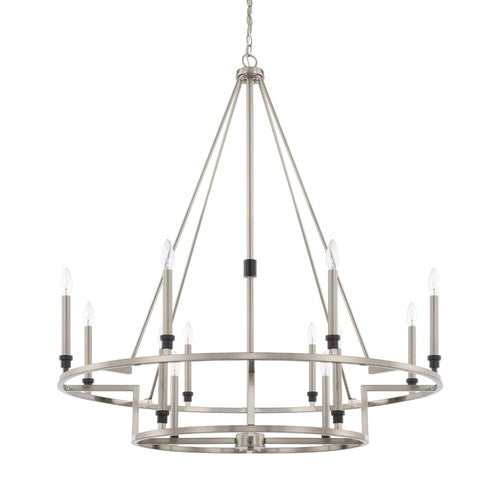 Capital Lighting 425201BT Tux Large Foyer Chandelier - Black Tie