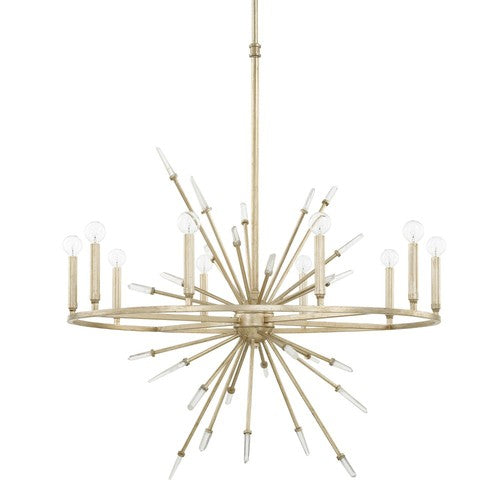 Capital Lighting 428201WG Adira Large Foyer Chandelier - Winter Gold
