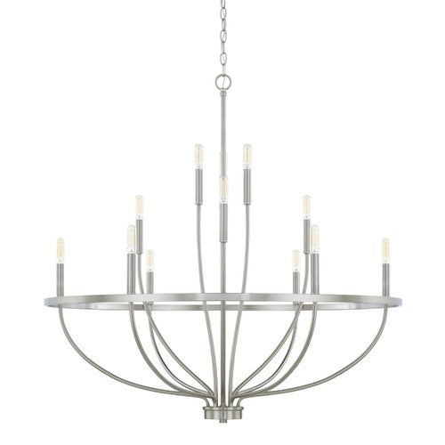 Capital Lighting 428501BN Greyson Large Foyer Chandelier - Brushed Nickel