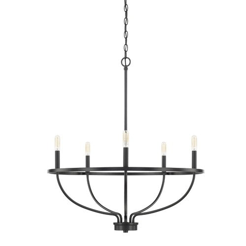 Capital Lighting 428551MB Greyson Mid Sized Chandelier - Matte Black