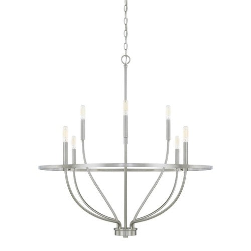 Capital Lighting 428581BN Greyson Mid Sized Chandelier - Brushed Nickel