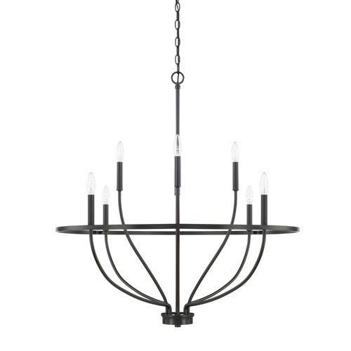 Capital Lighting 428581MB Greyson Mid Sized Chandelier - Matte Black