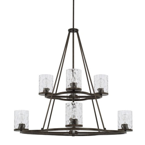Capital Lighting 428981UB452 Collier Large Foyer Chandelier - Urban Brown