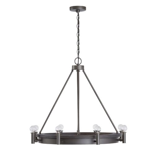 Capital Lighting 435881CI Ashton Linear Pendant - Carbon Grey / Grey Iron