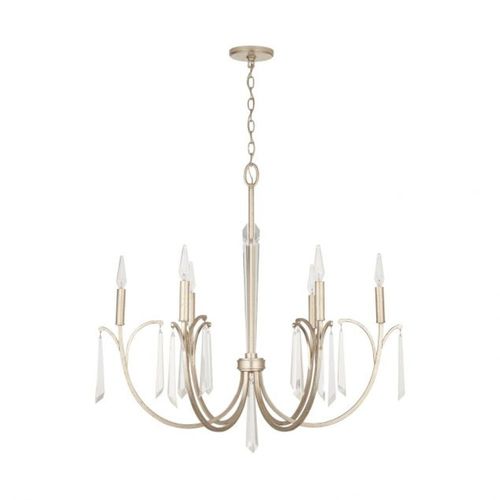Capital Lighting 437061WG Gwyneth Mid Sized Chandelier - Winter Gold