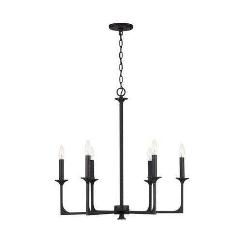 Capital Lighting 437361BI Clint Mid Sized Chandelier - Black Iron