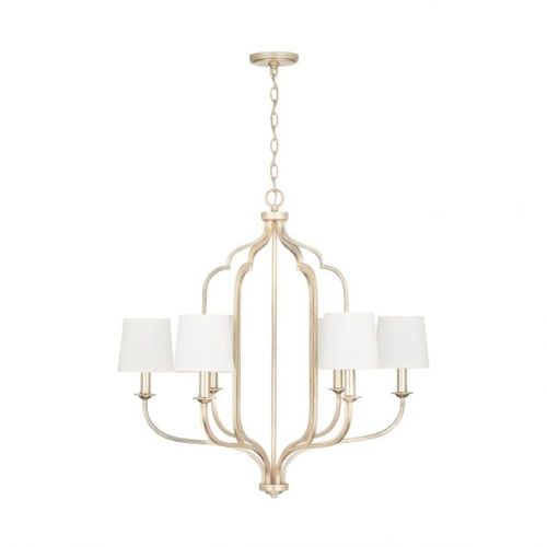 Capital Lighting 438761WG698 Ophelia Mid Sized Chandelier - Winter Gold