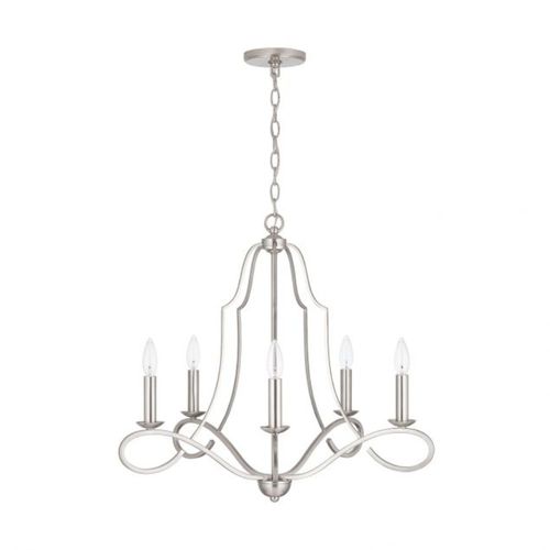 Capital Lighting 439551BN Cameron Mid Sized Chandelier - Brushed Nickel