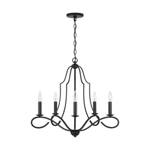 Capital Lighting 439551MB Cameron Mid Sized Chandelier - Matte Black
