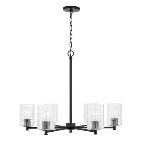 Capital Lighting 441361MB491 Emerson Mid Sized Chandelier - Matte Black