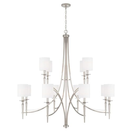 Capital Lighting 442601PN701 Abbie Large Foyer Chandelier - Polished Nickel