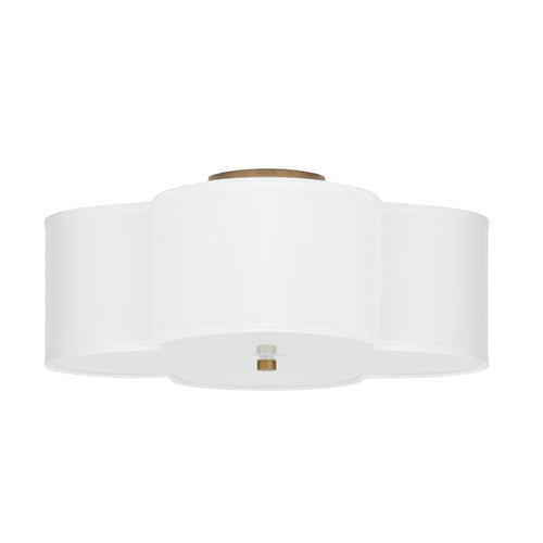 Capital Lighting 4453BG561 Quinn Semi Flush Mount Ceiling Light - Brushed Gold